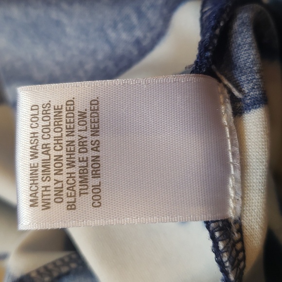 Blue and White Floral dress, women's size 10 - Picture 9 of 9